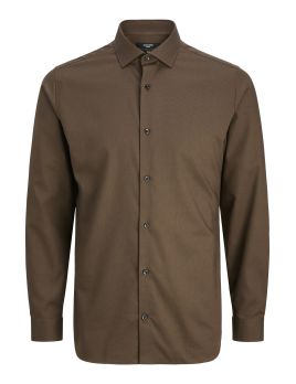 Chemise homme slim fit chocolat