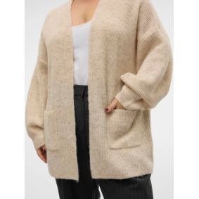 Cardigan en maille beige