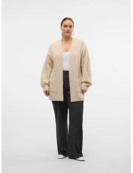 Cardigan en maille beige