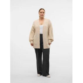 Cardigan en maille beige