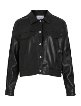 Veste en simili noir