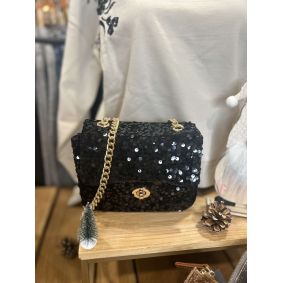 Sac à sequin noir