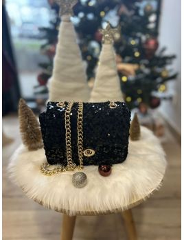 Sac à sequin noir