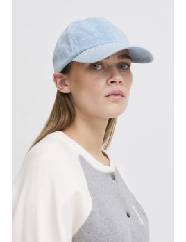 Casquette en jean bleu ciel