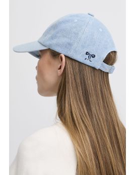 Casquette en jean bleu ciel