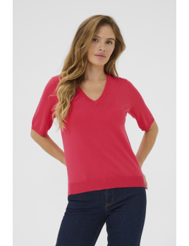 Tee shirt en maille fushia...