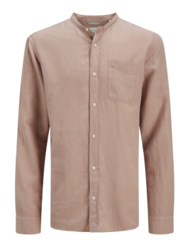 Chemise col indien en lin