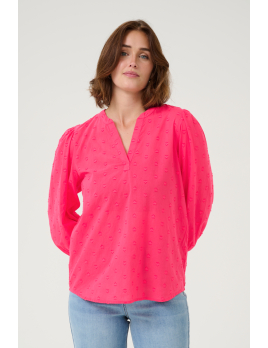 Blouse à coeurs brodés